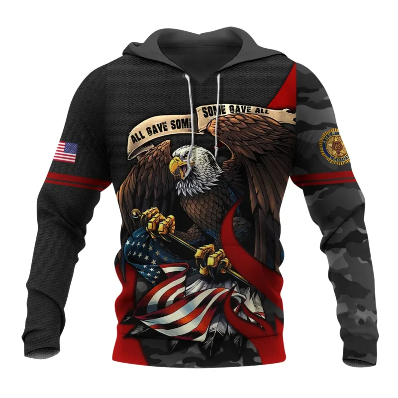 All Gave Some Some Gave All American Legion United States Veteran All Over Prints BLVET24924F2HD - Hoodie