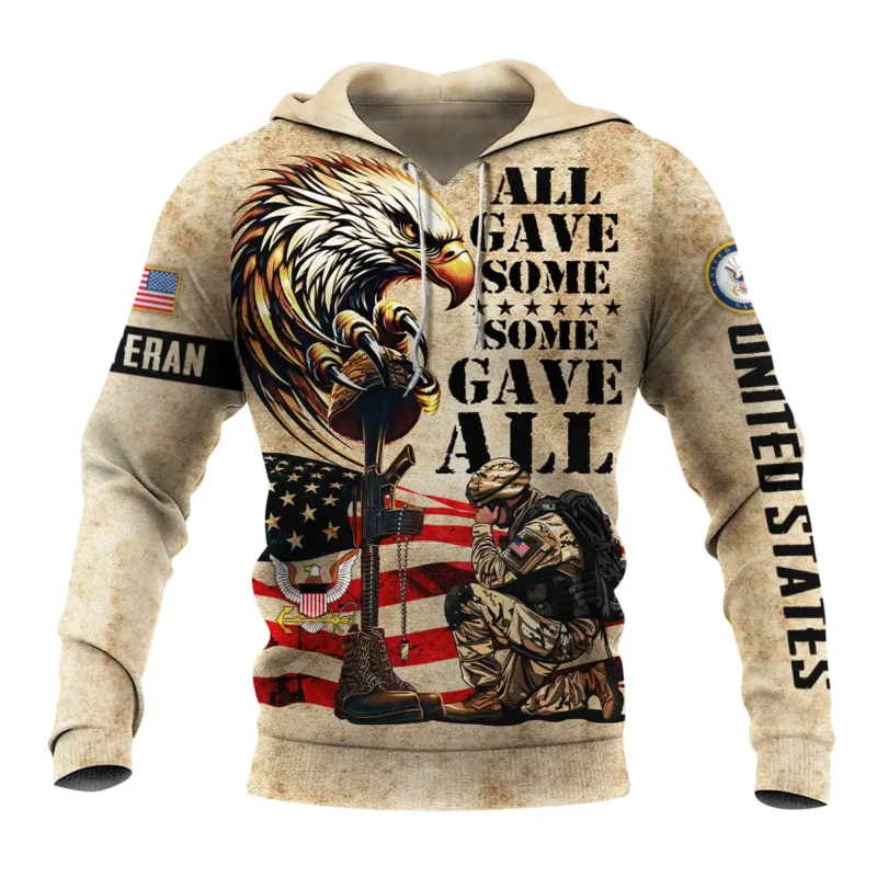 Honor The Fallen All Gave Some Some Gave All U.S. Navy All Over Prints BLVTR19924A3NVHD - Hoodie