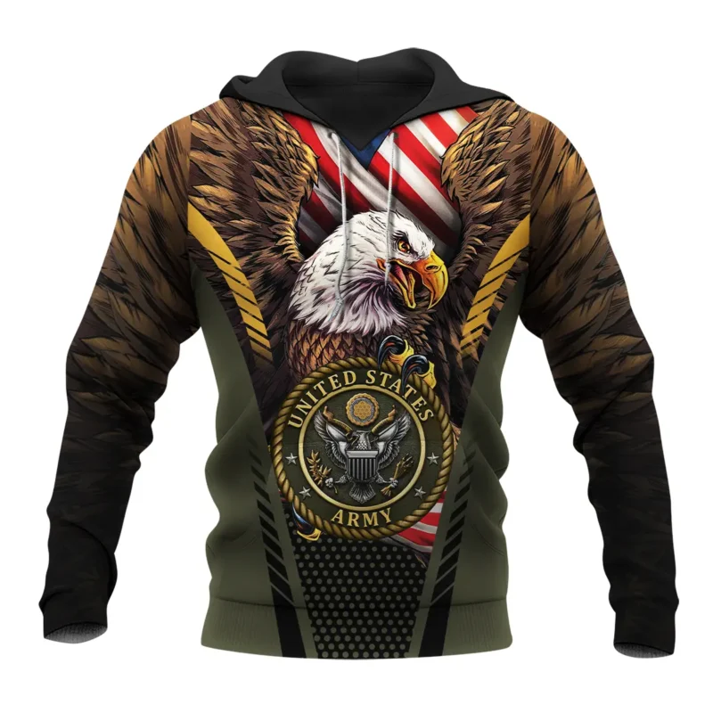 Eagle And Flag U.S. Army All Over Prints BLVTR20924A3AMHD - Hoodie