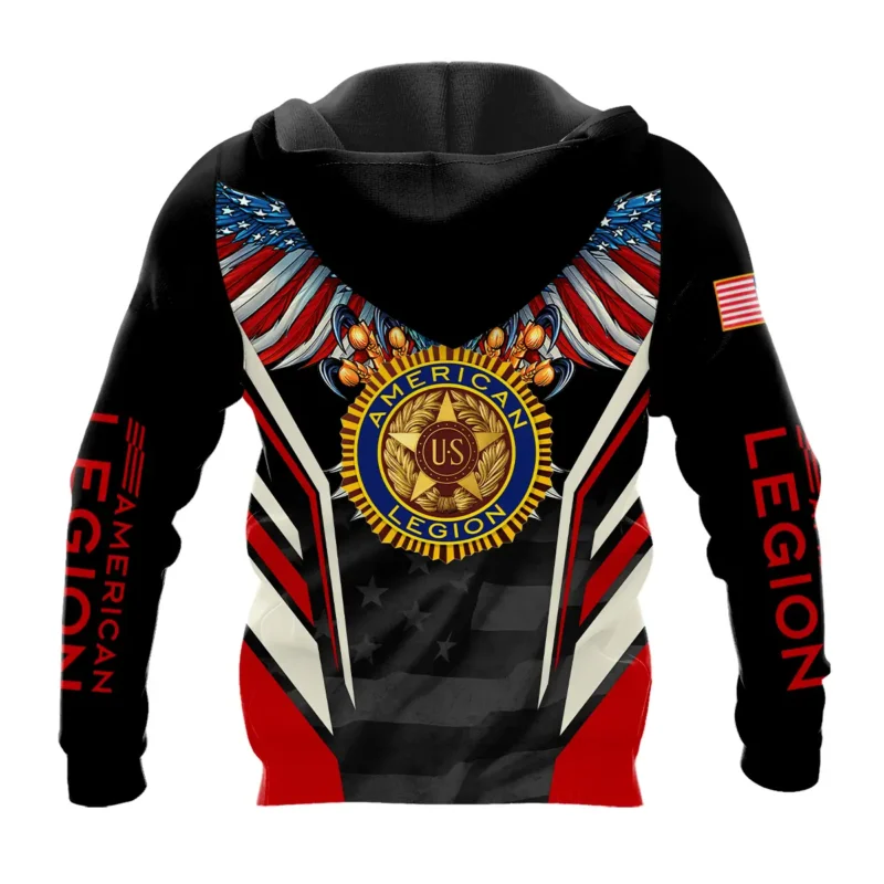 Eagle And American Legion United States Veteran All Over Prints BLVET24924A2ZHD - Zip Hoodie