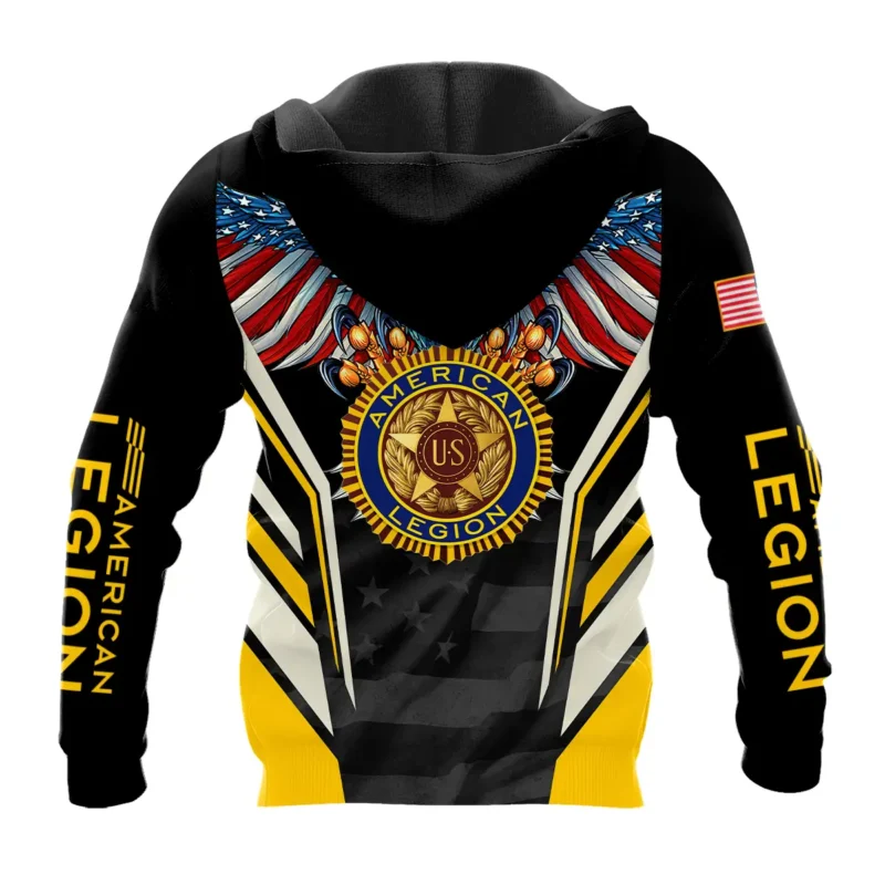 Eagle And American Legion United States Veteran All Over Prints BLVET24924A3HD - Hoodie