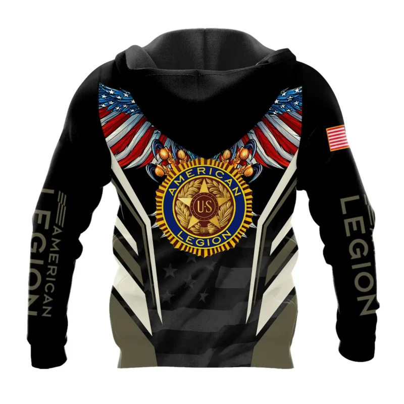 Eagle And American Legion United States Veteran All Over Prints BLVET24924A4ZHD - Zip Hoodie