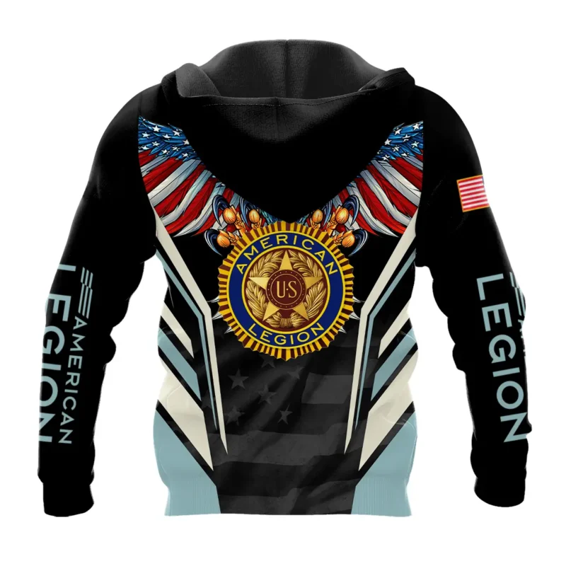 Eagle And American Legion United States Veteran All Over Prints BLVET24924A5HD - Hoodie