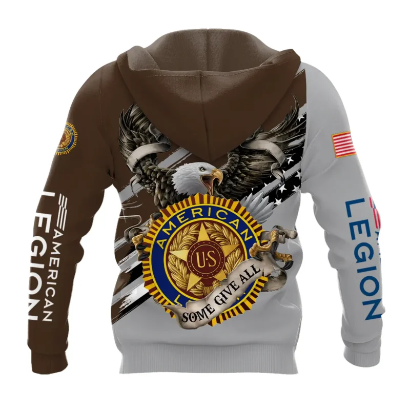 All Gave Some Some Gave All American Legion United States Veteran All Over Prints BLVET24924B3ZHD - Zip Hoodie