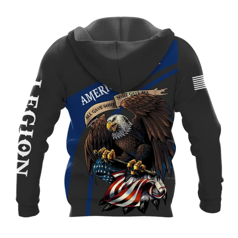 Proudly Served All Gave Some SGA American Legion United States Veteran All Over Prints BLVET24924C1ZHD - Zip Hoodie