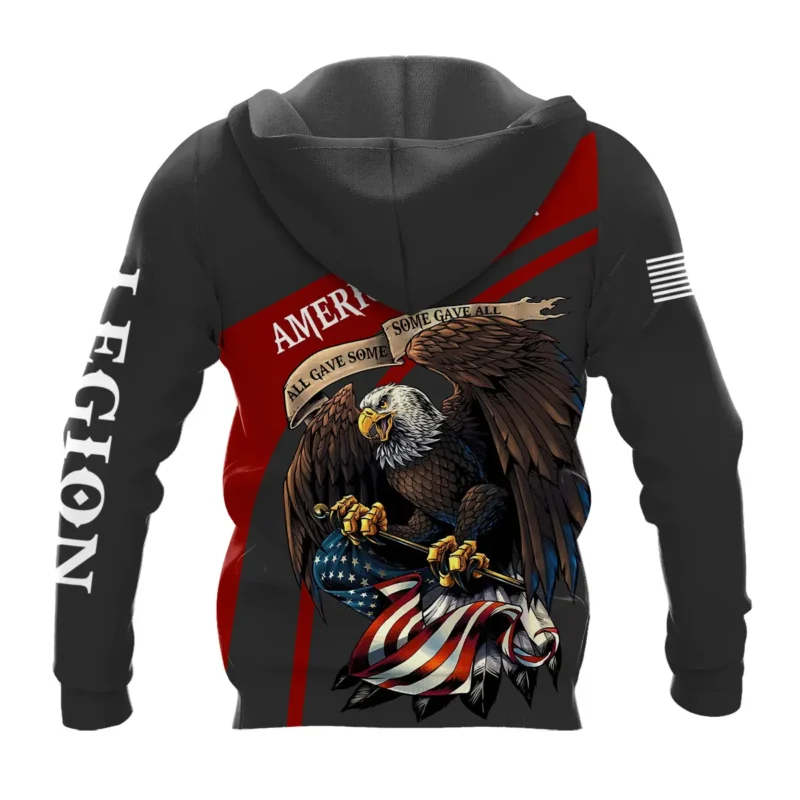 Proudly Served All Gave Some SGA American Legion United States Veteran All Over Prints BLVET24924C2HD - Hoodie