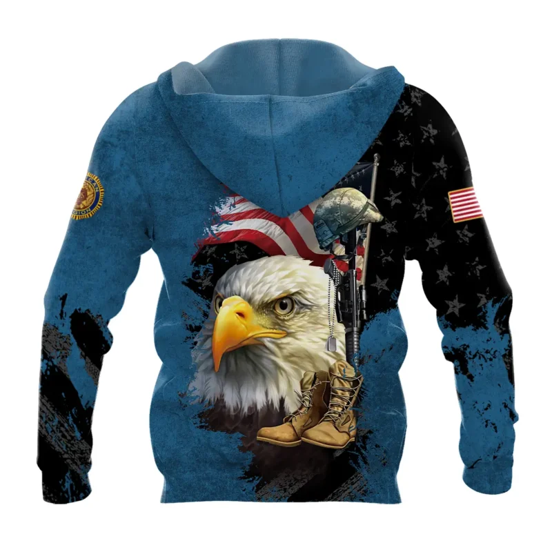 Eagle Helmet Boots American Legion United States Veteran All Over Prints BLVET24924E1ZHD - Zip Hoodie