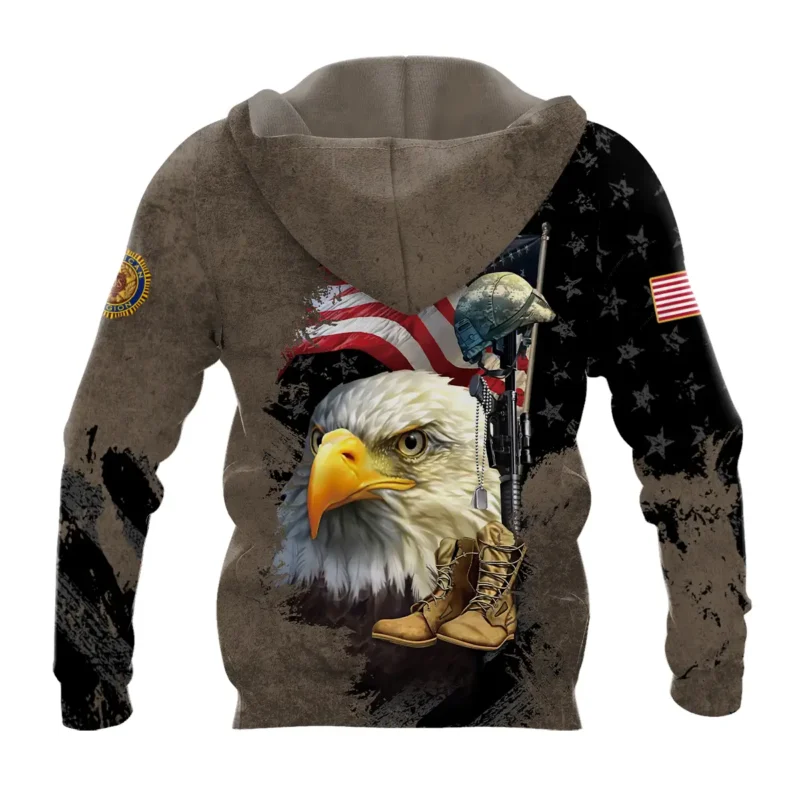 Eagle Helmet Boots American Legion United States Veteran All Over Prints BLVET24924E3ZHD - Zip Hoodie