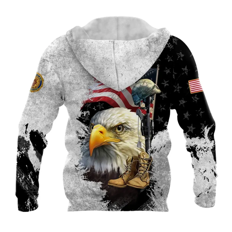 Eagle Helmet Boots American Legion United States Veteran All Over Prints BLVET24924E4HD - Hoodie