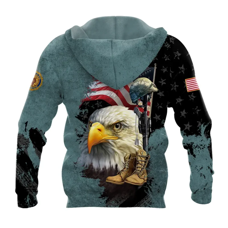 Eagle Helmet Boots American Legion United States Veteran All Over Prints BLVET24924E5HD - Hoodie