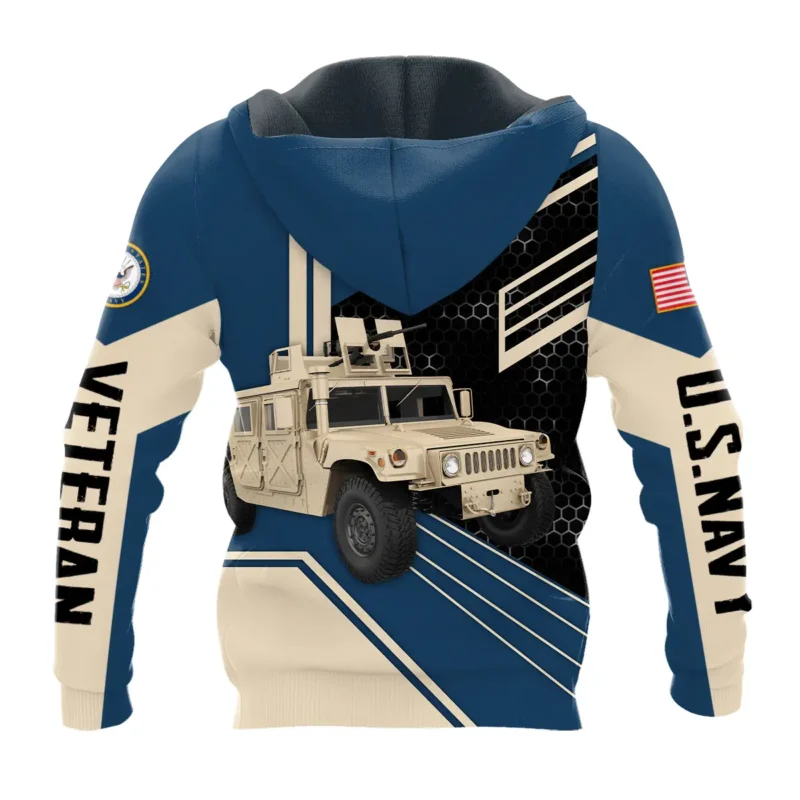 Military Trucks U.S. Navy All Over Prints BLVTR19924A1NVHD - Hoodie