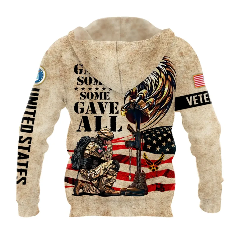 Honor The Fallen All Gave Some Some Gave All U.S. Air Force All Over Prints BLVTR19924A3AFZHD - Zip Hoodie