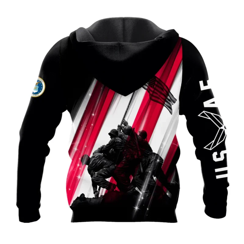 Raising the Flag U.S. Air Force All Over Prints BLVTR20924A2AFZHD - Zip Hoodie