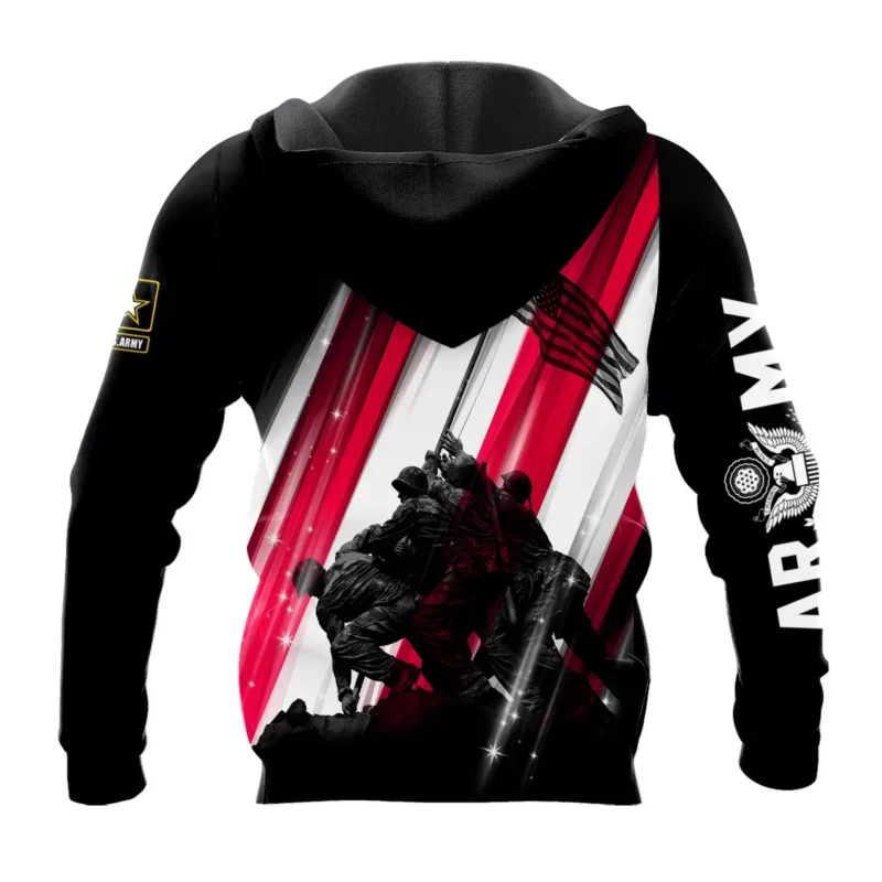 Raising the Flag U.S. Army All Over Prints BLVTR20924A2AMZHD - Zip Hoodie