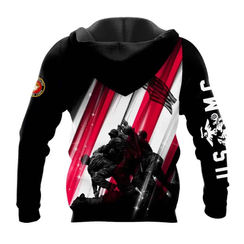 Raising the Flag U.S. Marine Corps All Over Prints BLVTR20924A2MCHD - Hoodie