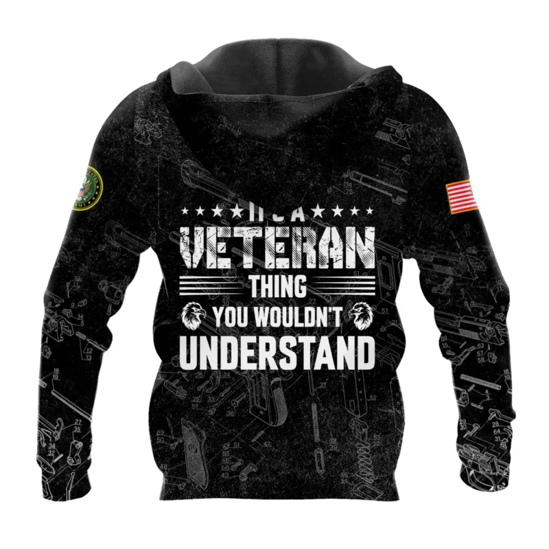 It's A Veteran Thing You Wouldn't Understand Bullet Dissection U.S. Army All Over Prints BLVTR21924A1AMHD - Hoodie