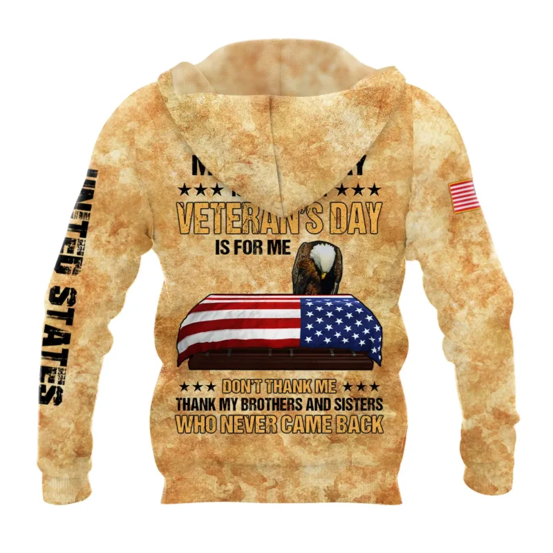 Memorial Day Is For Them Veteran's Day Is For Me U.S. Air Force All Over Prints BLVTR21924A3AFZHD - Zip Hoodie