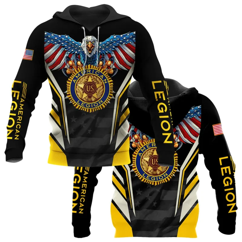 Eagle And American Legion United States Veteran All Over Prints BLVET24924A3HD - Hoodie