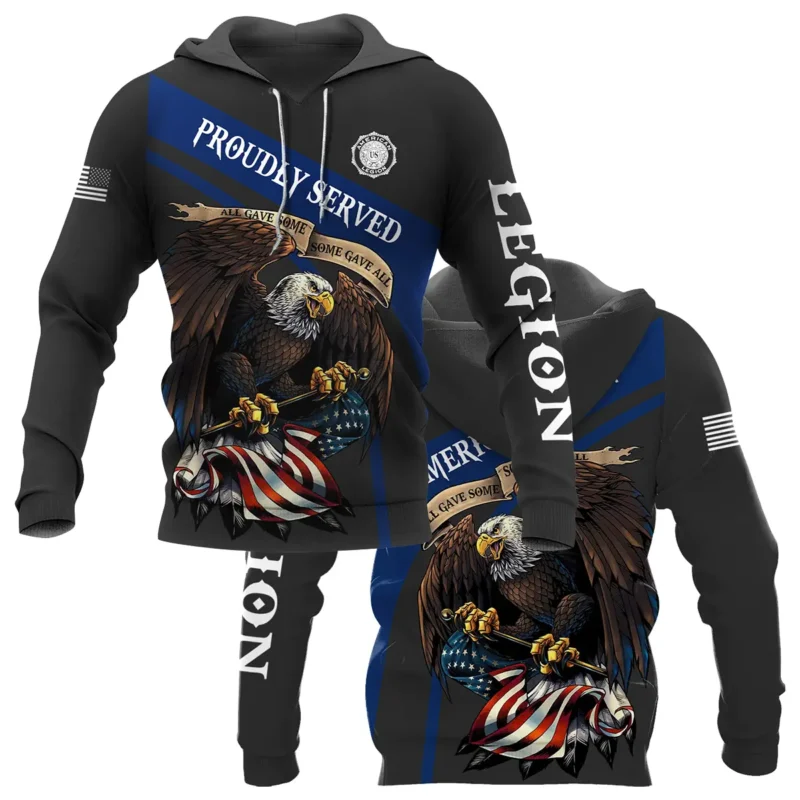 Proudly Served All Gave Some SGA American Legion United States Veteran All Over Prints BLVET24924C1HD - Hoodie