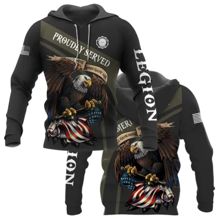 Proudly Served All Gave Some SGA American Legion United States Veteran All Over Prints BLVET24924C3HD - Hoodie