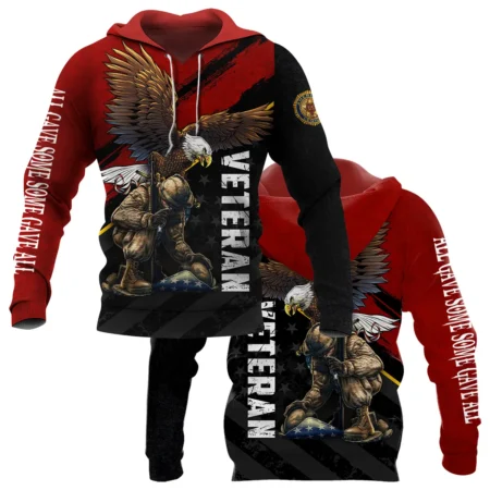 All Gave Some Some Gave All American Legion United States Veteran All Over Prints BLVET24924D2HD - Hoodie