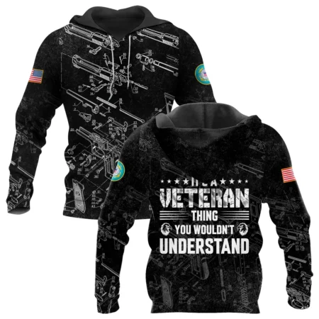 It's A Veteran Thing You Wouldn't Understand Bullet Dissection U.S. Coast Guard All Over Prints BLVTR21924A1CGHD - Hoodie