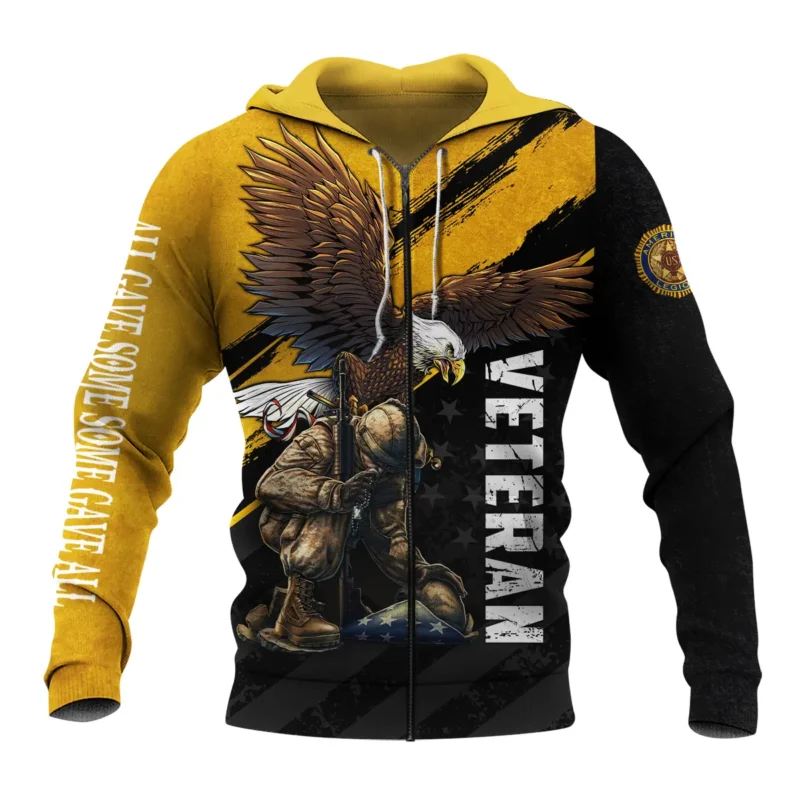 All Gave Some Some Gave All American Legion United States Veteran All Over Prints BLVET24924D4ZHD - Zip Hoodie