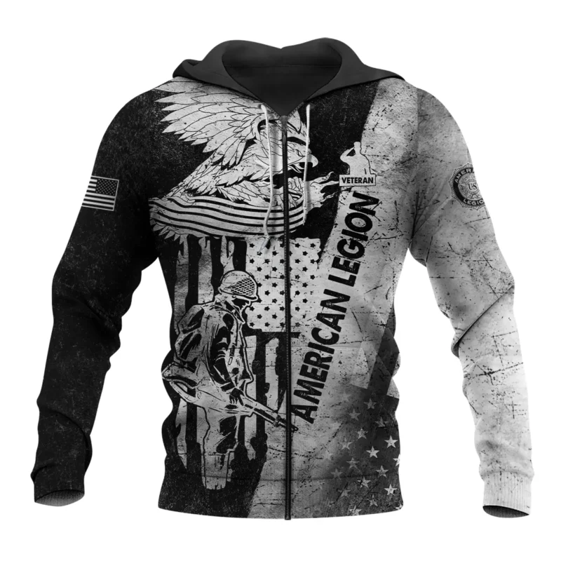 Proudly Served American Legion United States Veteran All Over Prints BLVTR21924A2ALZHD - Zip Hoodie