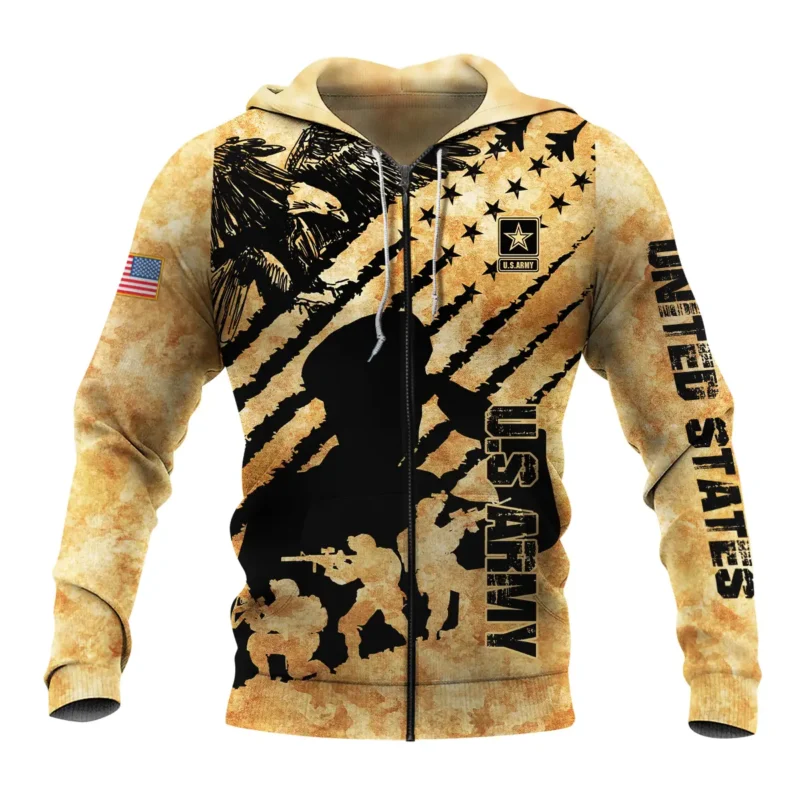 Memorial Day Is For Them Veteran's Day Is For Me U.S. Army All Over Prints BLVTR21924A3AMZHD - Zip Hoodie