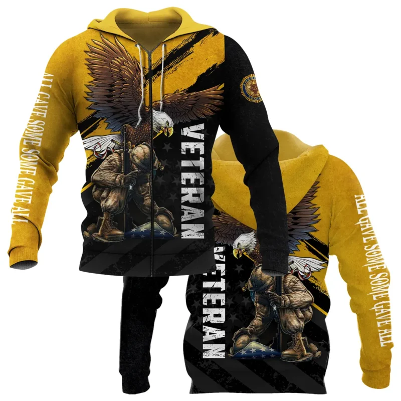 All Gave Some Some Gave All American Legion United States Veteran All Over Prints BLVET24924D4ZHD - Zip Hoodie