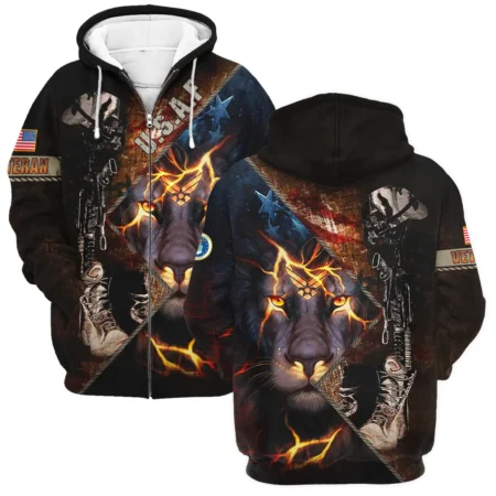 Helmet Rifle Boots Lion U.S. Air Force All Over Prints BLVTR17924A2AFZHD - Zip Hoodie