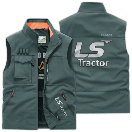 LS Unique Logo Collection For Farmer Tractor Lovers Outdoor Vest BLF8424A063