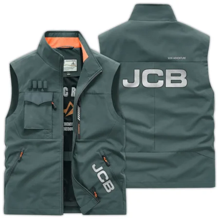 JCB Unique Logo Collection For Farmer Tractor Lovers Outdoor Vest BLF8424A083