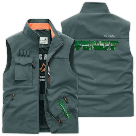 Fendt Unique Logo Collection For Farmer Tractor Lovers Outdoor Vest BLF8424A133