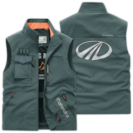 Mahindra Unique Logo Collection For Farmer Tractor Lovers Outdoor Vest BLF8424A183