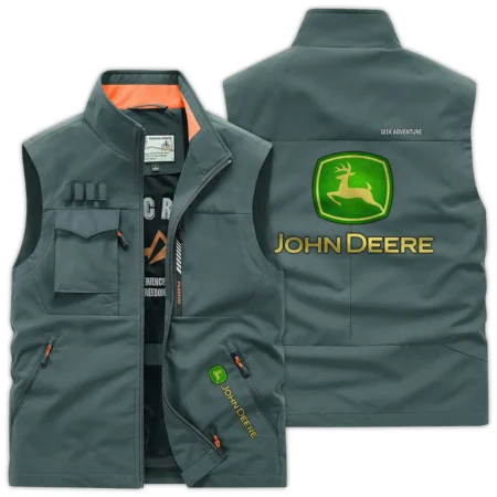 John Deere Unique Logo Collection For Farmer Tractor Lovers Outdoor Vest BLF8424A243