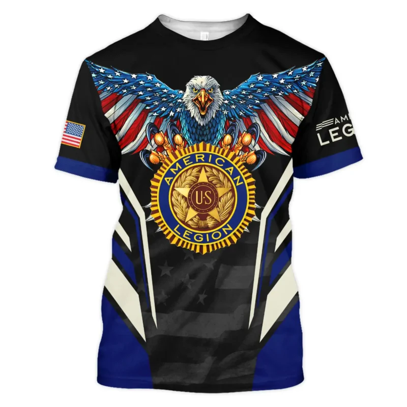 Eagle And American Legion United States Veteran All Over Prints BLVET24924A1TS - T Shirt