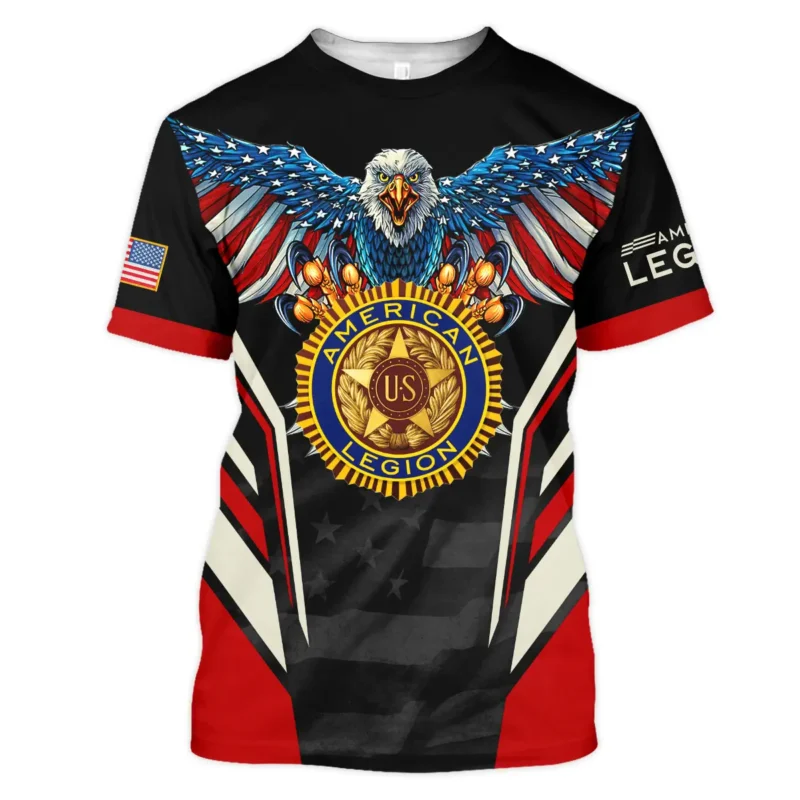 Eagle And American Legion United States Veteran All Over Prints BLVET24924A2TS - T Shirt