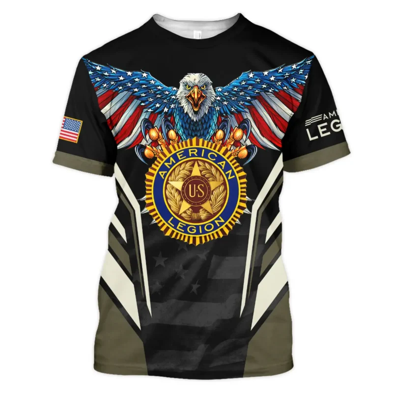 Eagle And American Legion United States Veteran All Over Prints BLVET24924A4TS - T Shirt