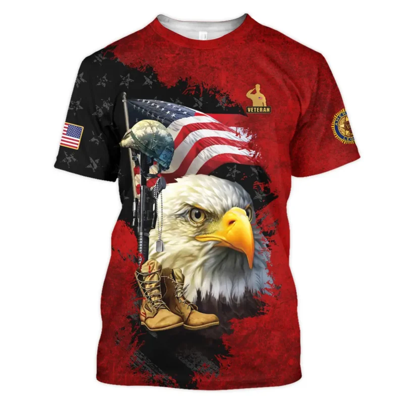 Eagle Helmet Boots American Legion United States Veteran All Over Prints BLVET24924E2TS - T Shirt