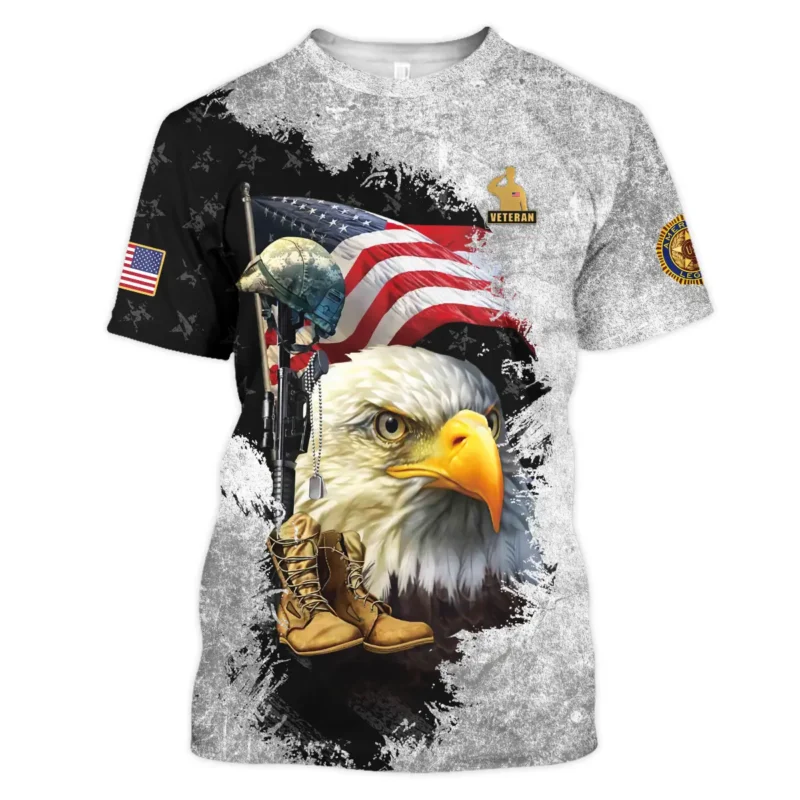 Eagle Helmet Boots American Legion United States Veteran All Over Prints BLVET24924E4TS - T Shirt