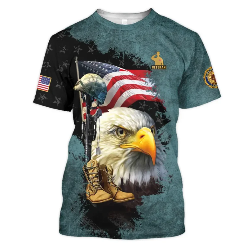 Eagle Helmet Boots American Legion United States Veteran All Over Prints BLVET24924E5TS - T Shirt