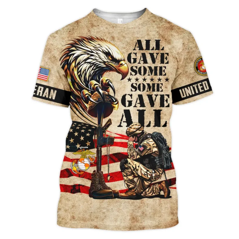 Honor The Fallen All Gave Some Some Gave All U.S. Marine Corps All Over Prints BLVTR19924A3MCTS - T Shirt