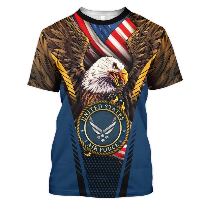 Eagle And Flag U.S. Air Force All Over Prints BLVTR20924A3AFTS - T Shirt