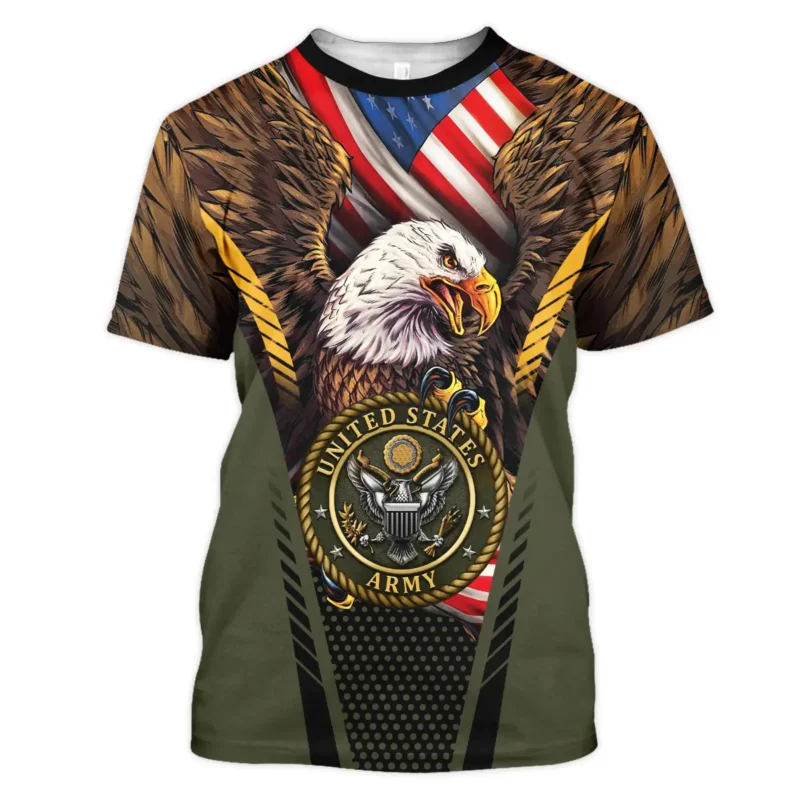 Eagle And Flag U.S. Army All Over Prints BLVTR20924A3AMTS - T Shirt