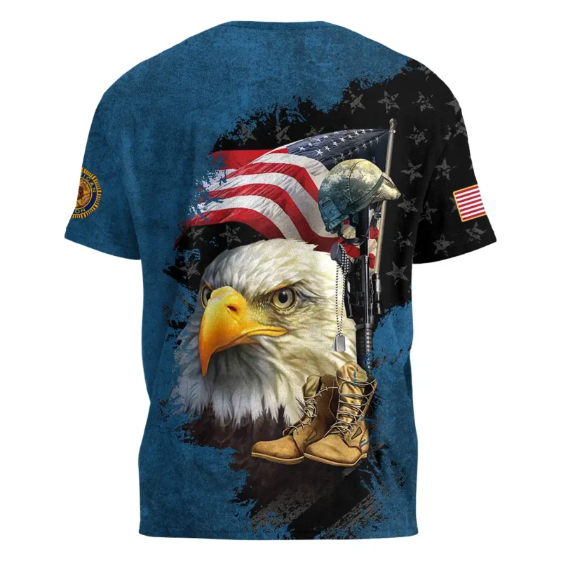 Eagle Helmet Boots American Legion United States Veteran All Over Prints BLVET24924E1TS - T Shirt