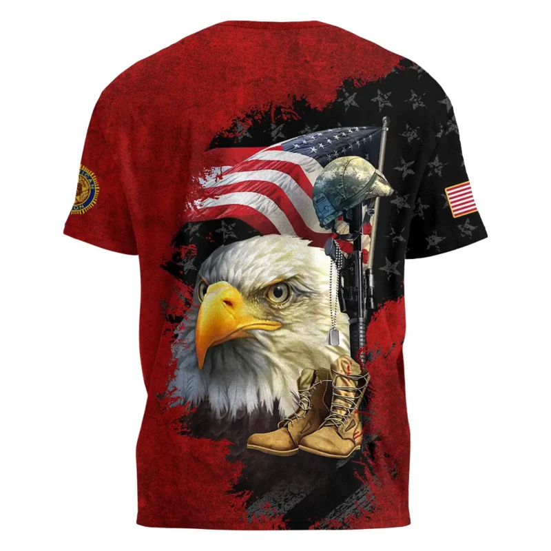 Eagle Helmet Boots American Legion United States Veteran All Over Prints BLVET24924E2TS - T Shirt