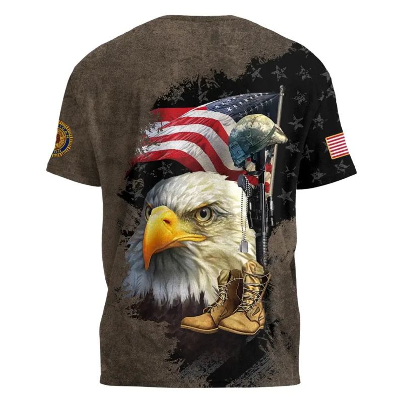 Eagle Helmet Boots American Legion United States Veteran All Over Prints BLVET24924E3TS - T Shirt