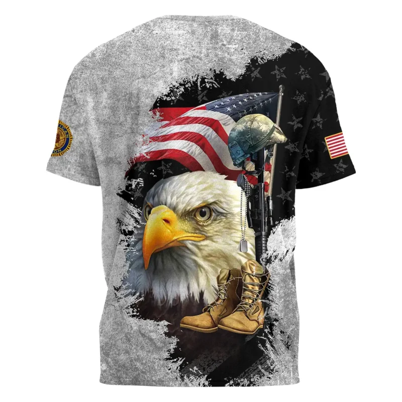 Eagle Helmet Boots American Legion United States Veteran All Over Prints BLVET24924E4TS - T Shirt