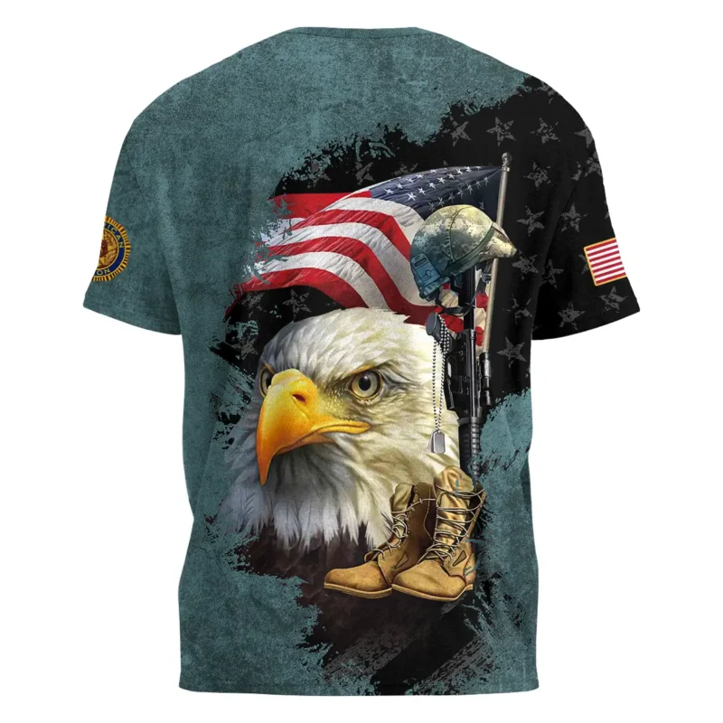 Eagle Helmet Boots American Legion United States Veteran All Over Prints BLVET24924E5TS - T Shirt